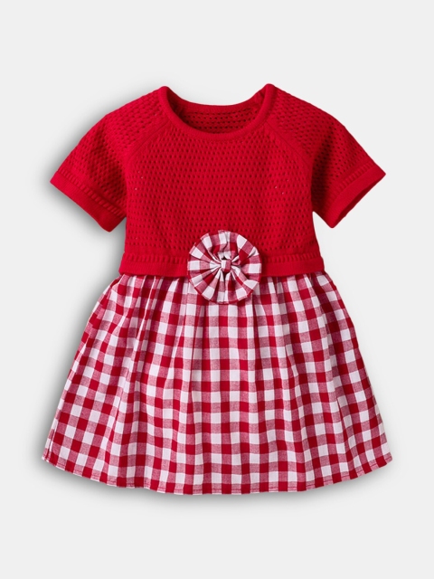 

Hopscotch Red Checked Dress