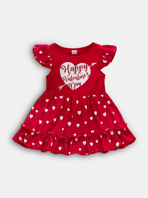 

Hopscotch Red Peplum Dress