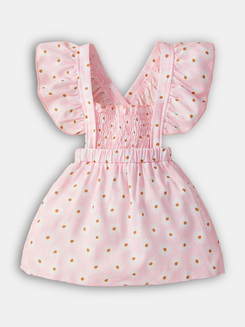 

Hopscotch Girls Pink Floral A-Line Dress