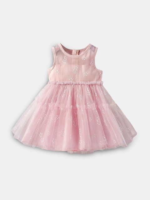 

Hopscotch Pink Embellished Dress