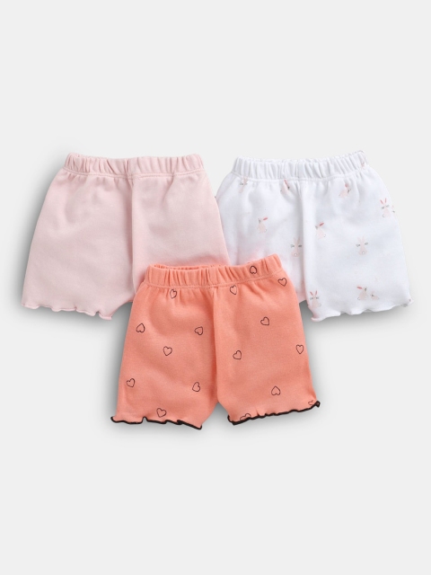 

Hopscotch Girls Multicoloured Shorts, Peach