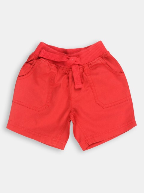 

Hopscotch Girls Red Solid Shorts