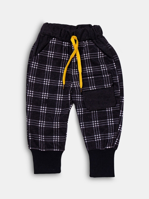 

Hopscotch Boys Black Checked Joggers Trouser