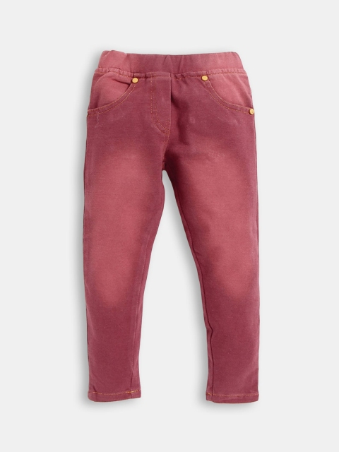

Hopscotch Girls Red Straight Fit Light Fade Stretchable Jeans