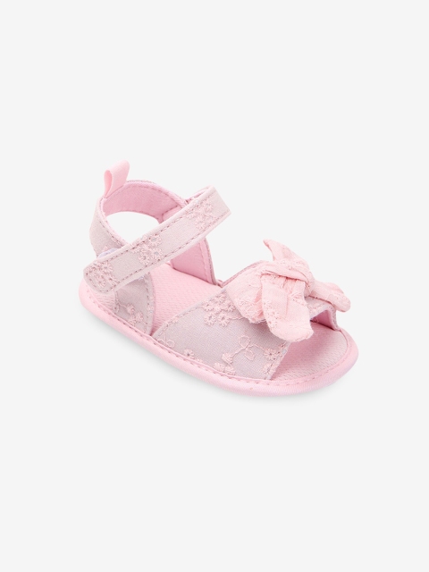 

Hopscotch Girls Pink Bows Embellished Open Toe Flats