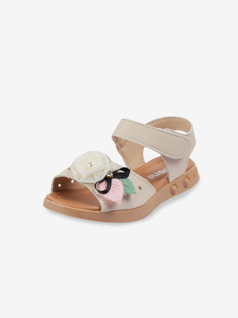 

Hopscotch Girls Beige & Pink Comfort Sandals