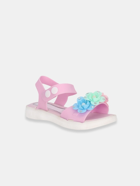 

Hopscotch Girls Pink & White Comfort Sandals