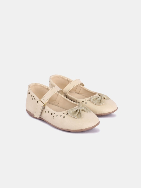 

Hopscotch Girls Cream-Coloured Ballerinas with Bows Flats