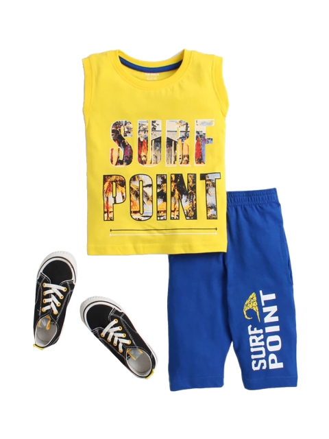 

Hopscotch Boys Blue And Yellow Clothing Set
