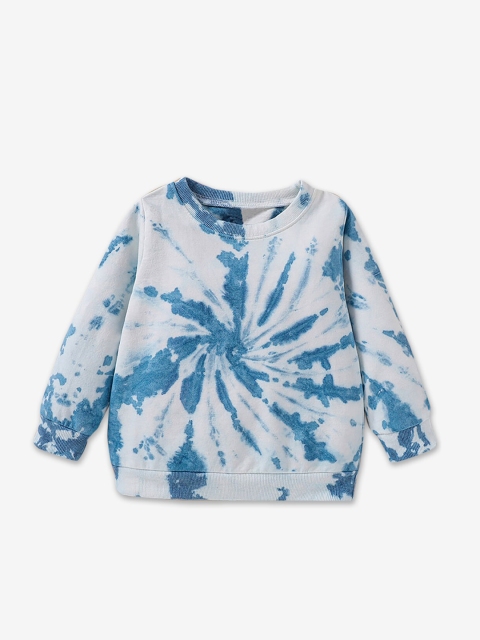 

Hopscotch Boys Blue Printed Sweatshirt