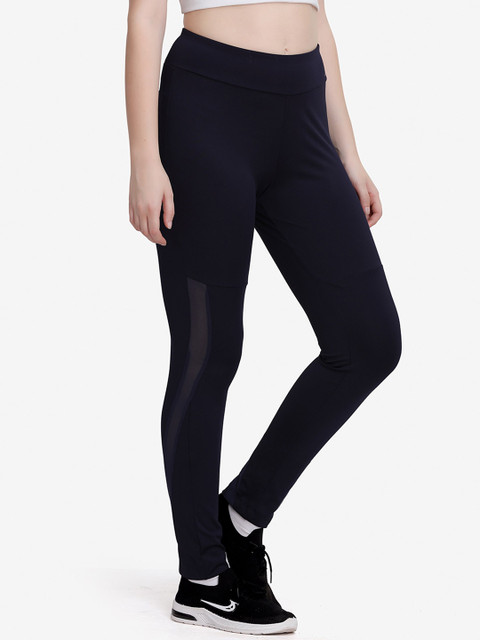 

MAYSIXTY Women Black Solid Tights