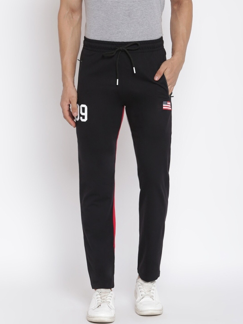 

MKH Men Black Solid Cotton Track Pant