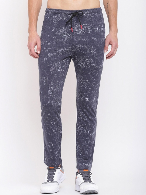 

MKH Men Blue Regular Fit Printed Track Pants
