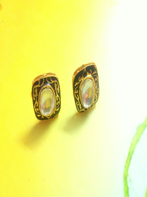 

Runjhun Blue Contemporary Studs Earrings