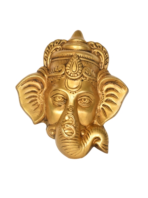 

Exotic India Gold-Toned Ganesha Wall Decor