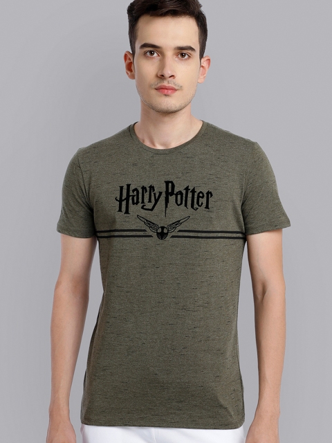 

Free Authority Men Green Harry Potter Printed Cotton T-shirt