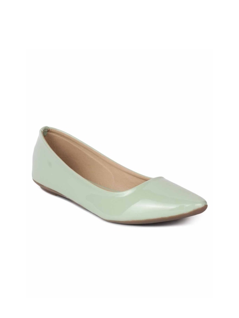 

Stylestry Women Green Colourblocked Ballerinas Flats