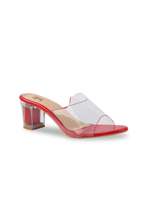 

Stylestry Women Red Block Heels