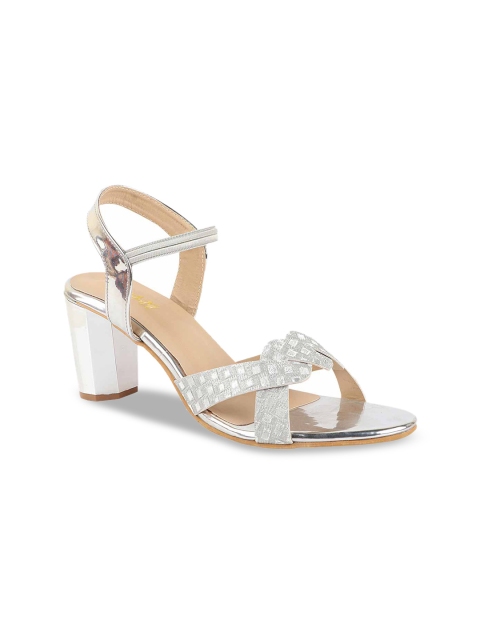 

Stylestry Women Silver-Toned Party Block Heels
