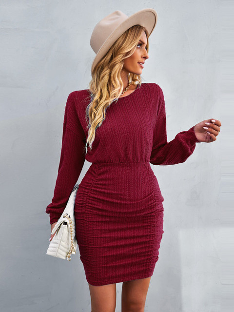 

La Aimee Women Rose Solid Dress