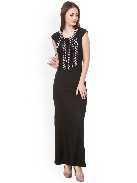 

Texco Women Black Solid Maxi Dress