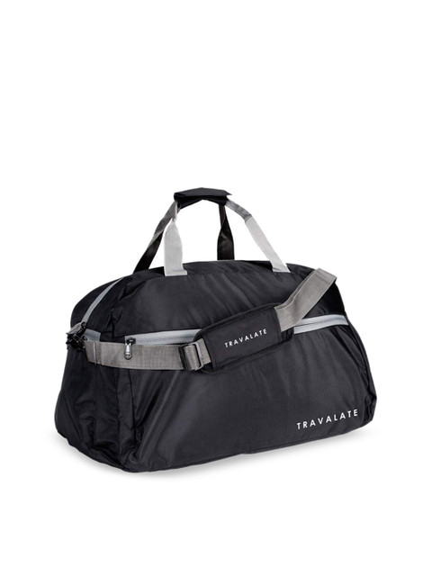 

TRAVALATE Black Solid Waterproof Medium Duffel Bag