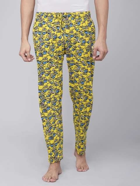 

Free Authority Men Yellow Minions Printed Pure Cotton Lounge Pant