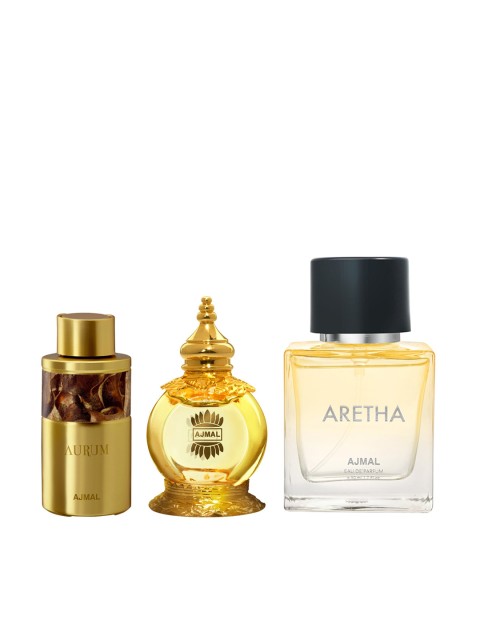 

Ajmal Set Of 3 Perfumes, Yellow