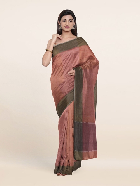

Pothys Pink & Grey Printed Pure Cotton Saree