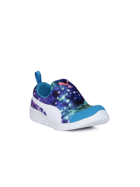 

Puma Unisex Kids Blue Printed Slip-On Sneakers