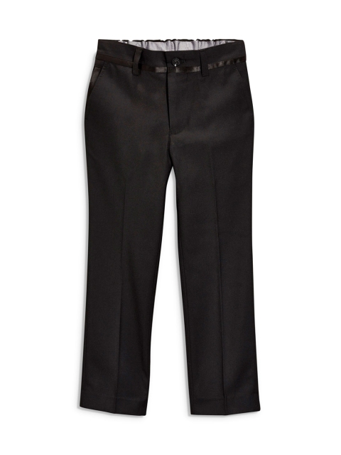 

next Black Regular Fit Solid Regular Trousers