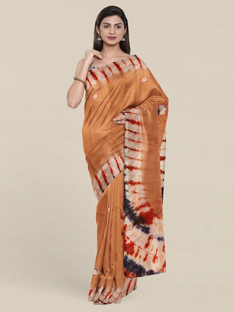 

Pothys Beige & Red Pure Cotton Saree
