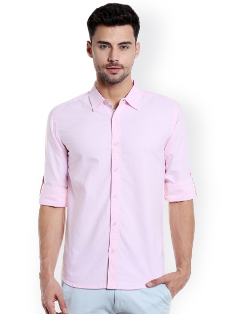 

SPYKAR Men Pink Slim Fit Casual Shirt
