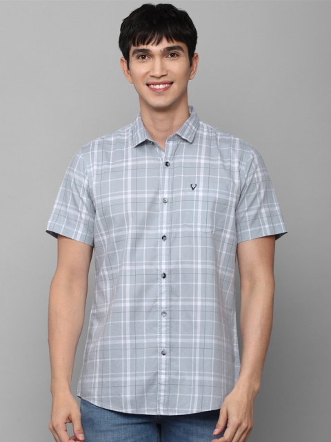 

Allen Solly Sport Men Blue Checked Casual Shirt