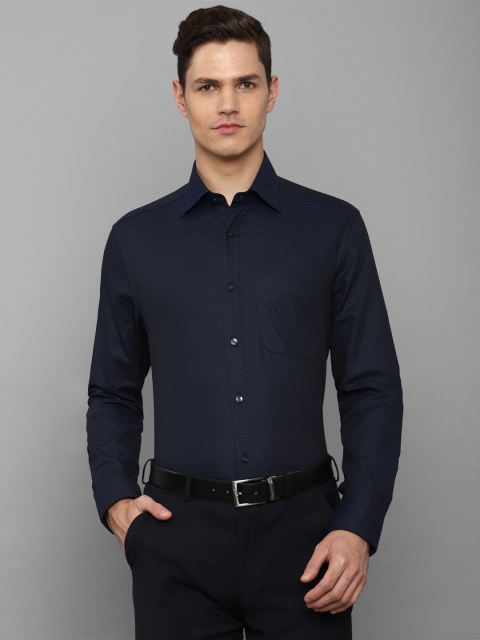 

Louis Philippe Men Navy Blue Slim Fit Formal Cotton Shirt