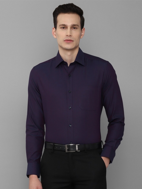 

Louis Philippe Men Purple Solid Slim Fit Formal Shirt