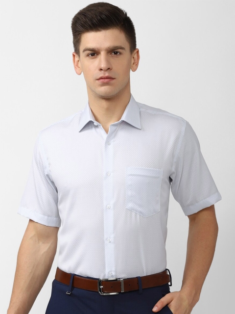 

Van Heusen Men White Printed Formal Shirt