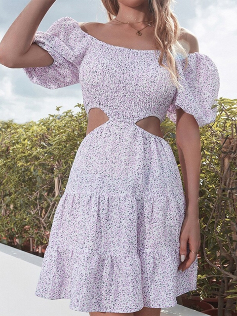 

La Aimee Women White Floral Dress
