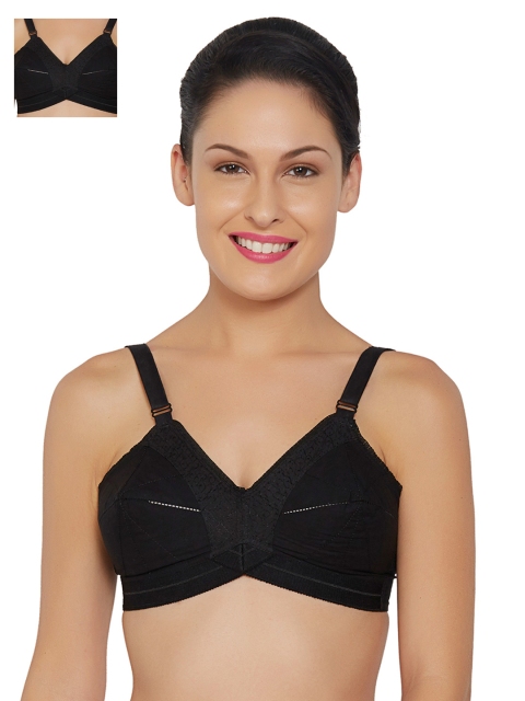 

Libertina Dolcevita C.S. Pack of 2 Black Non Wired Full-Coverage Bras DEL12BLK