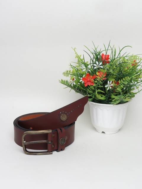 

Swiss Design Men Brown Leather Belt