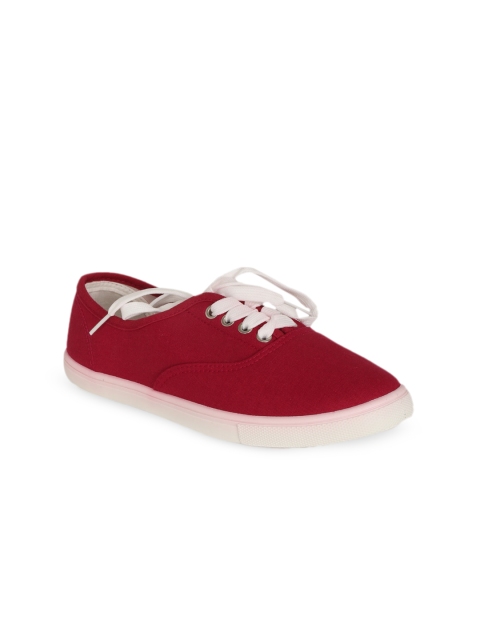 

rubi Women Maroon Casual Sneakers