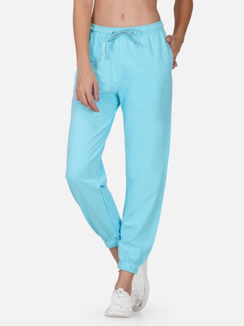 

Tinted Women Blue Solid Pure Cotton Jogger