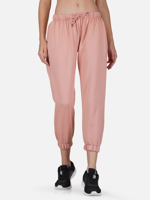 

Tinted Women Peach Solid Regular Fit Joggers