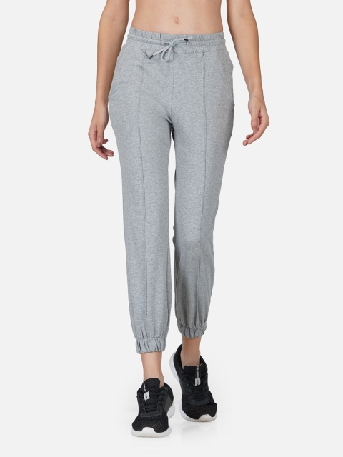 

Tinted Women Grey Melange Solid Cotton Joggers