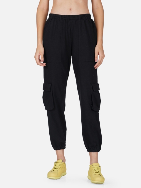 

Tinted Women Black Solid Pure Cotton Jogger
