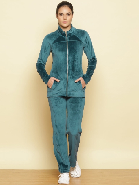 

Lakshita Women Blue Solid High-Rise Tracksuits