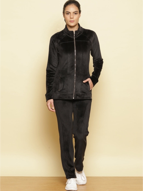 

Lakshita Women Charcoal Black Solid Tracksuits