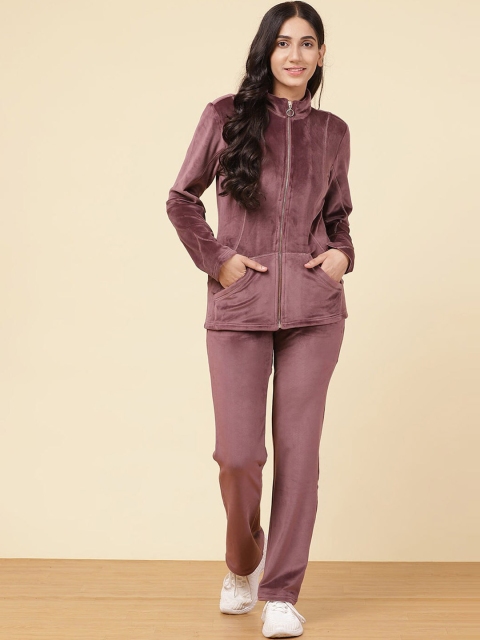 

Lakshita Women Mauve Solid Tracksuit