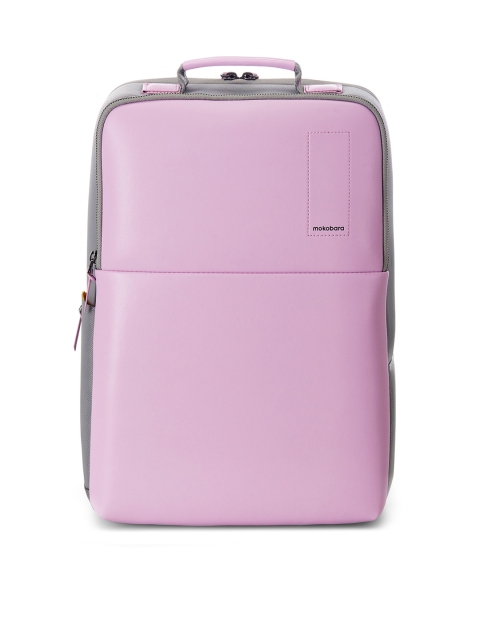 

MOKOBARA Unisex Pink & Grey Backpack