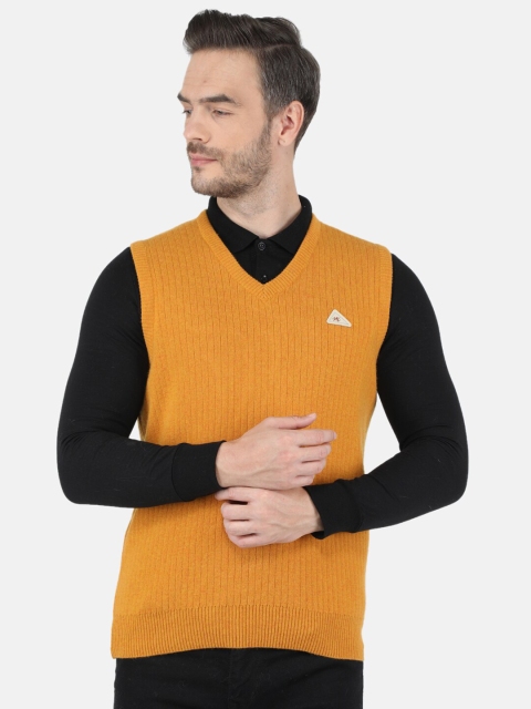 

Monte Carlo Men Yellow Striped Lambs Wool Sweater Vest